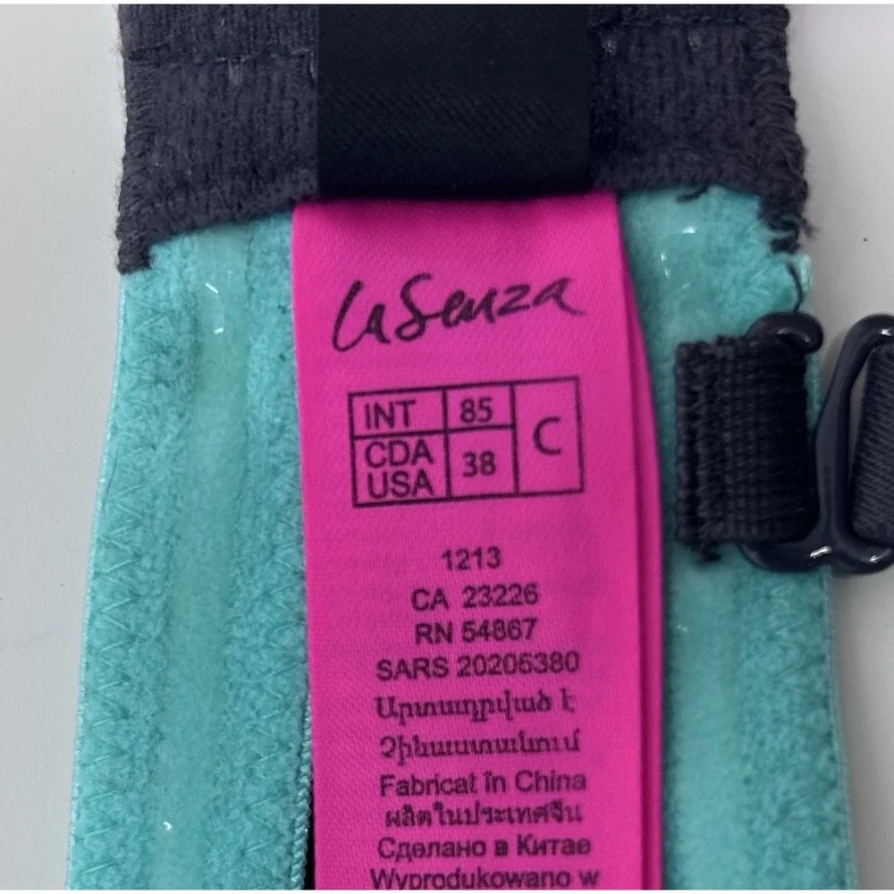 La Senza "The Show Off" Sexy Green Push Up Bra 36B with Removable Straps - Picture 5 of 8